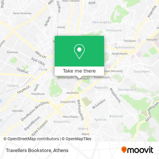 Travellers Bookstore map