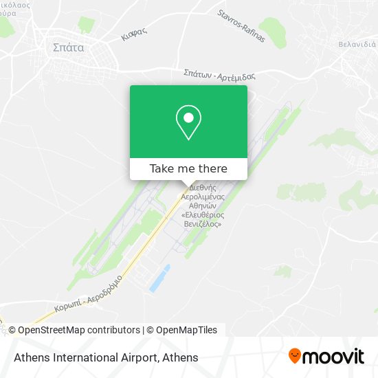 Athens International Airport map