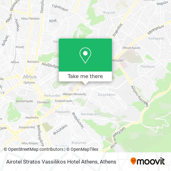 Airotel Stratos Vassilikos Hotel Athens map