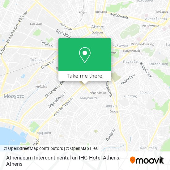 Athenaeum Intercontinental an IHG Hotel Athens map