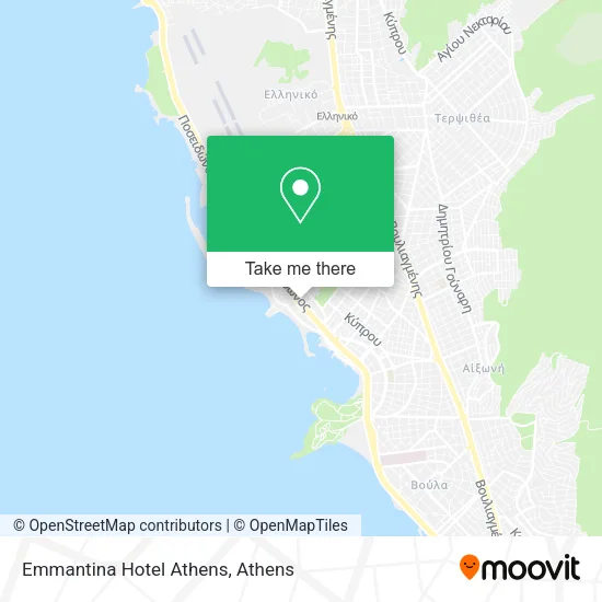 Emmantina Hotel Athens map