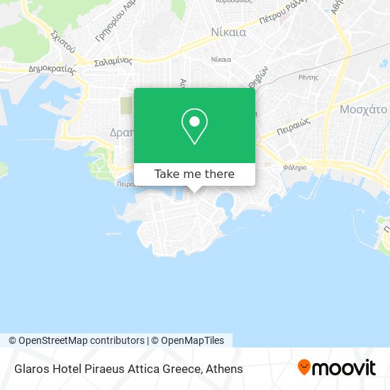 Glaros Hotel Piraeus Attica Greece map