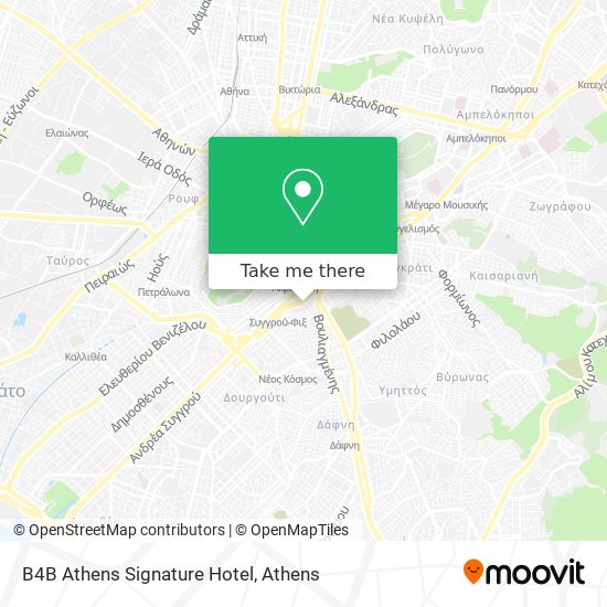 B4B Athens Signature Hotel map