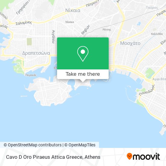 Cavo D Oro Piraeus Attica Greece map