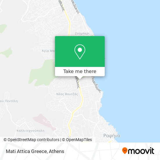 Mati Attica Greece map