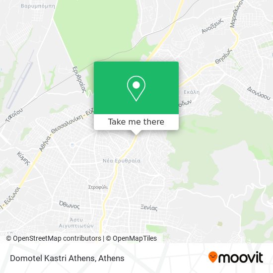 Domotel Kastri Athens map