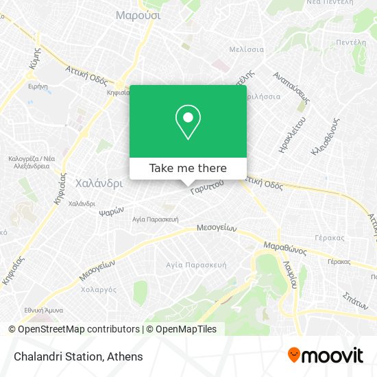 Chalandri Station map