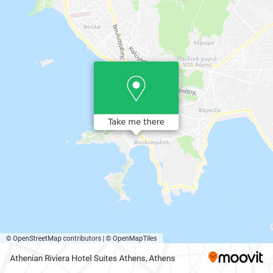 Athenian Riviera Hotel Suites Athens map