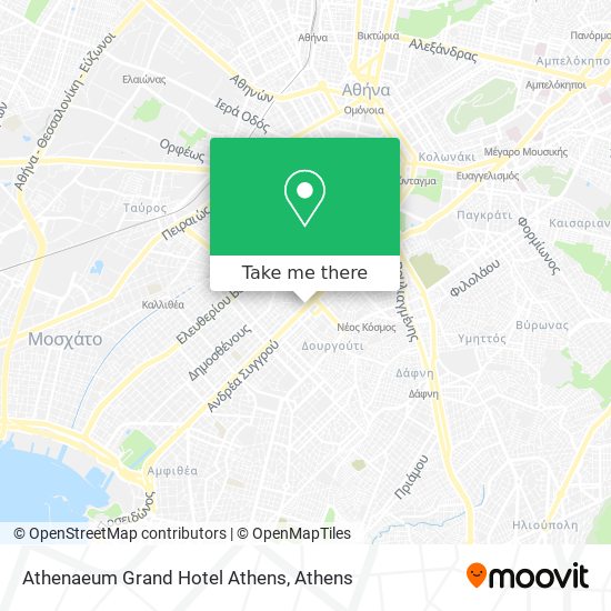 Athenaeum Grand Hotel Athens map