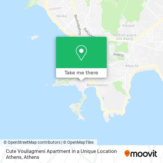 Cute Vouliagmeni Apartment in a Unique Location Athens map