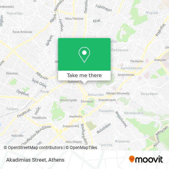 Akadimias Street map
