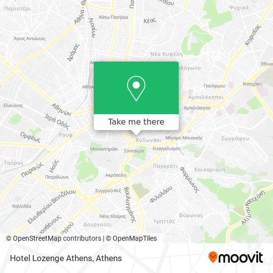 Hotel Lozenge Athens map