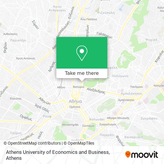 Athens University of Economics and Business map