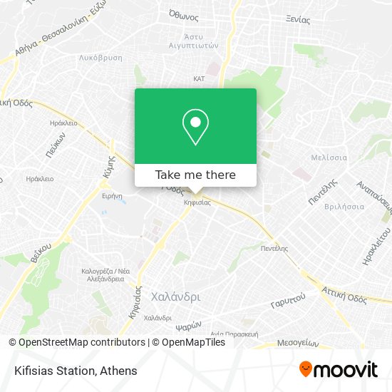 Kifisias Station map