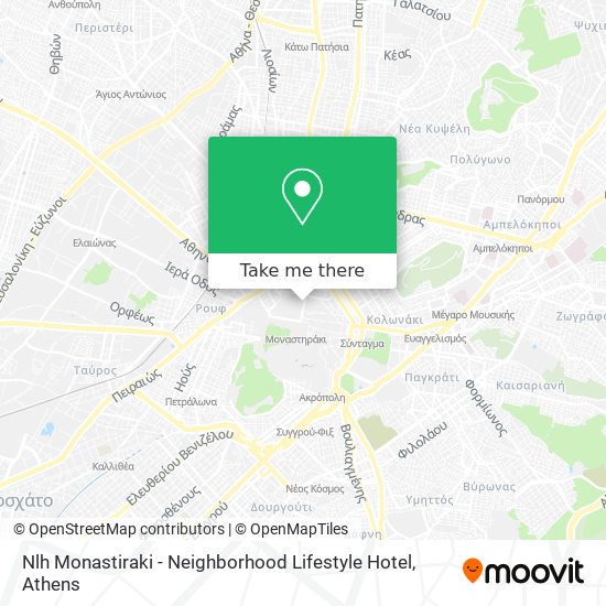 Nlh Monastiraki - Neighborhood Lifestyle Hotel map