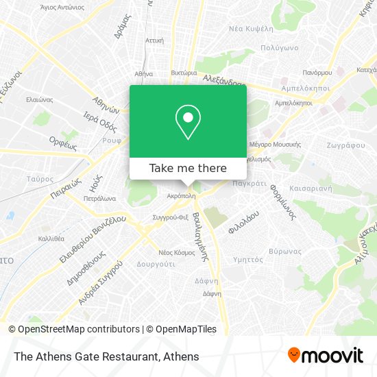 The Athens Gate Restaurant map