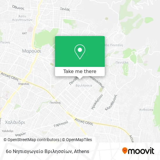 6ο Νηπιαγωγείο Βριλησσίων map