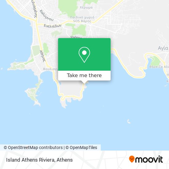 Island Athens Riviera map