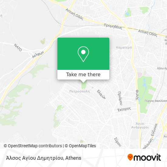 Άλσος Αγίου Δημητρίου map