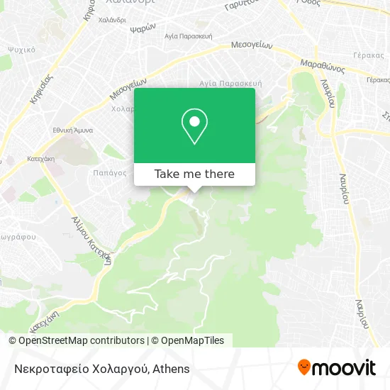 Νεκροταφείο Χολαργού map