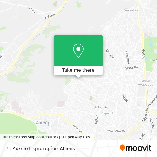 7ο Λύκειο Περιστερίου map