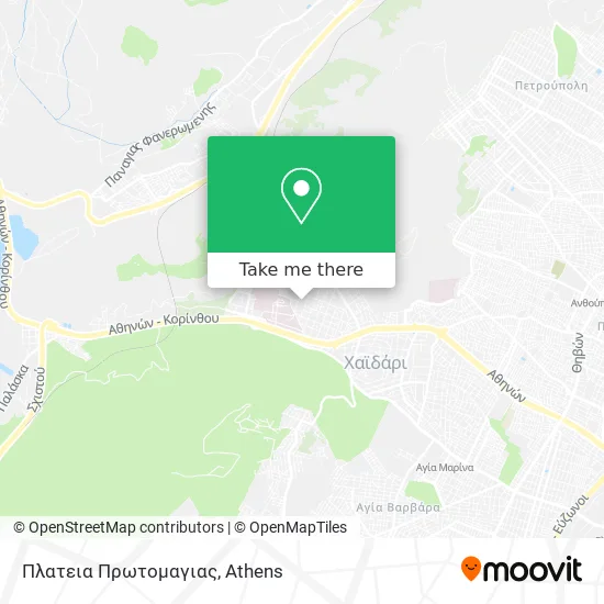 Πλατεια Πρωτομαγιας map