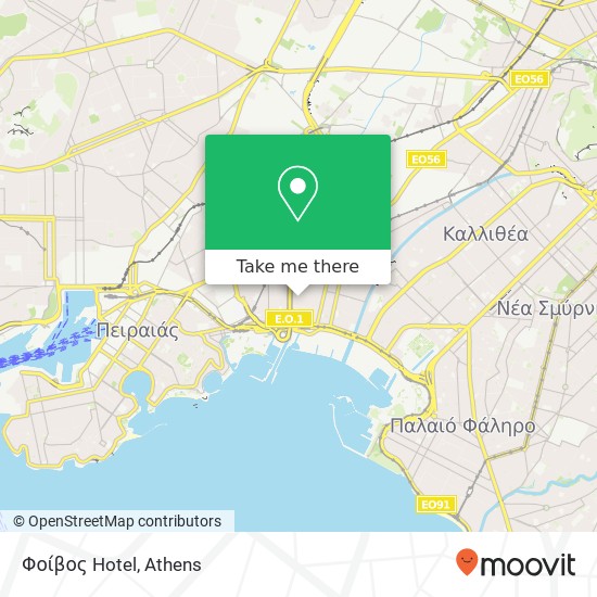 Φοίβος Hotel map