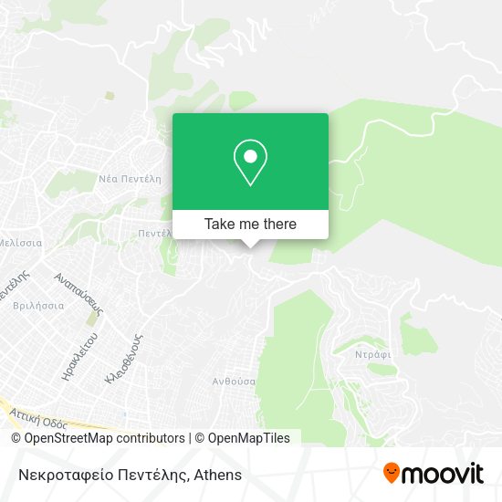 Νεκροταφείο Πεντέλης map