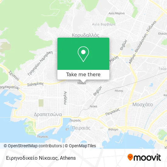 Ειρηνοδικείο Νίκαιας map