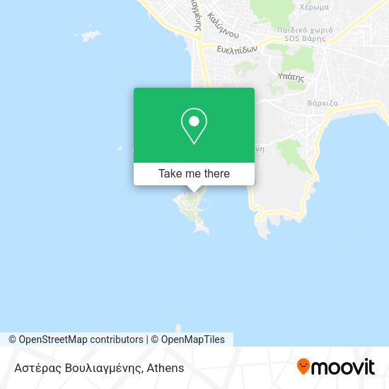 Αστέρας Βουλιαγμένης map