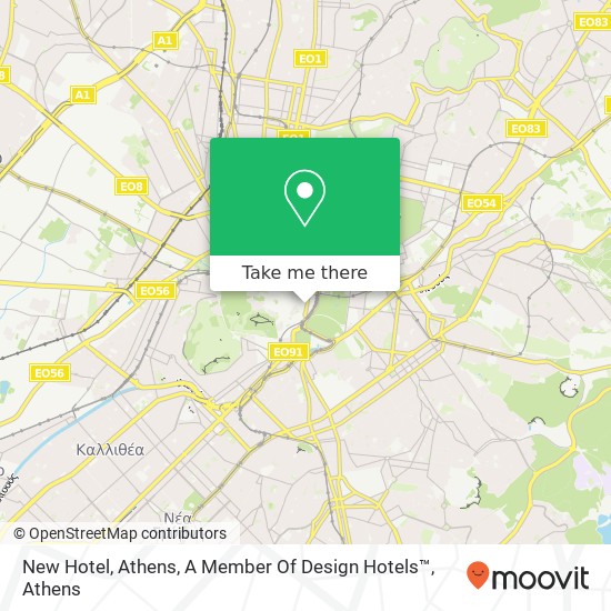 New Hotel, Athens, A Member Of Design Hotels™ map