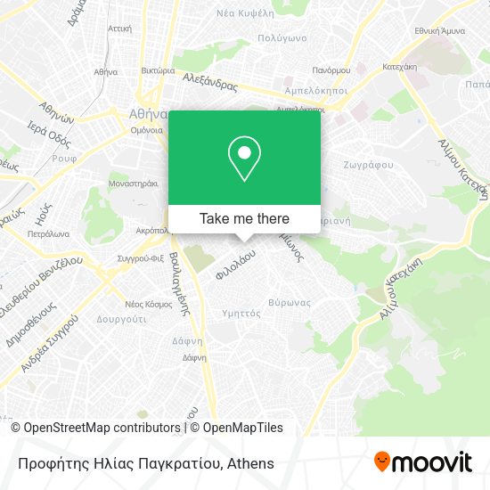 Προφήτης Ηλίας Παγκρατίου map