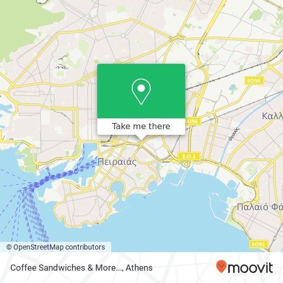 Coffee Sandwiches & More... map