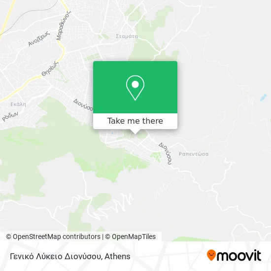 Γενικό Λύκειο Διονύσου map