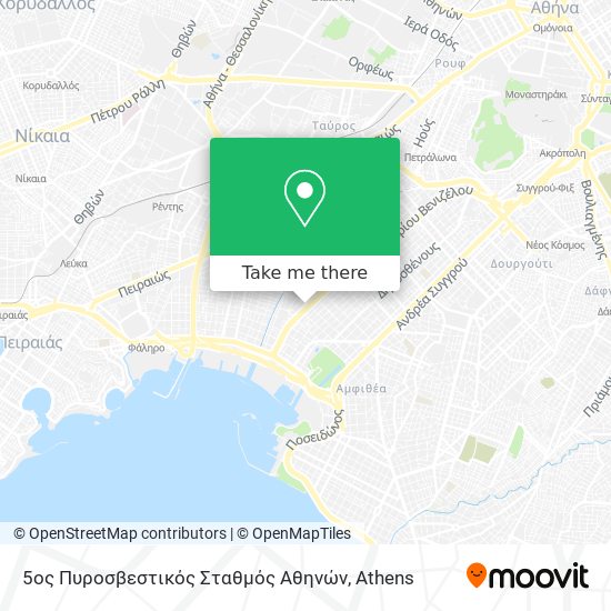 5ος Πυροσβεστικός Σταθμός Αθηνών map