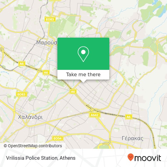 Vrilissia Police Station map