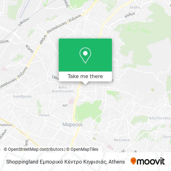 Shoppingland Εμπορικό Κέντρο Κηφισιάς map