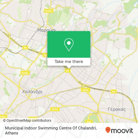 Municipal Indoor Swimming Centre Of Chalandri map