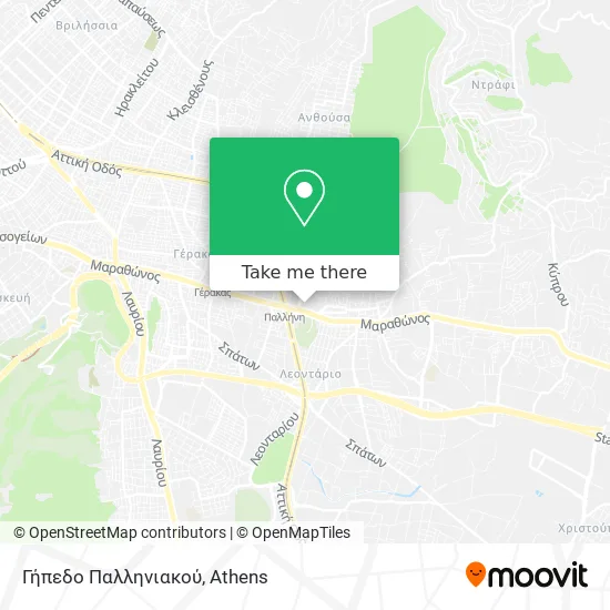 Γήπεδο Παλληνιακού map