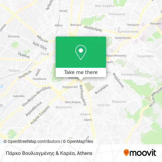 Πάρκο Βουλιαγμένης & Καρέα map