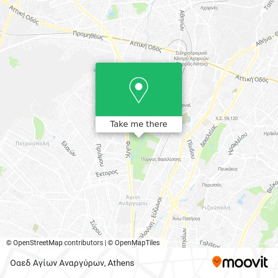 Οαεδ Αγίων Αναργύρων map