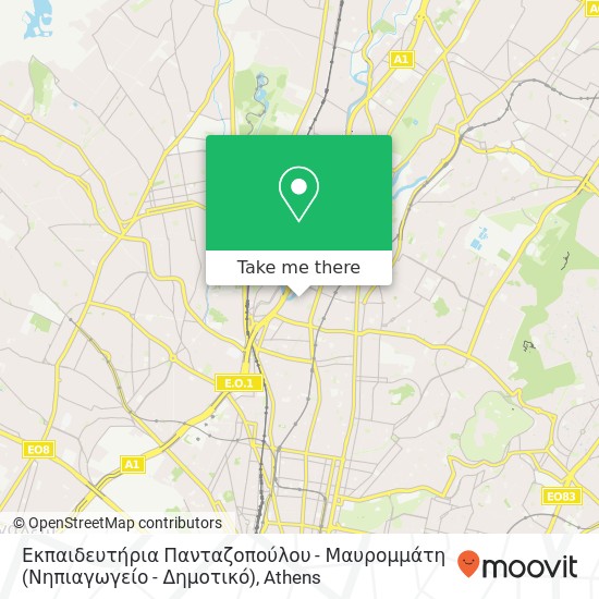 Εκπαιδευτήρια Πανταζοπούλου - Μαυρομμάτη (Νηπιαγωγείο - Δημοτικό) map