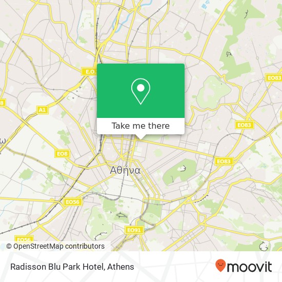 Radisson Blu Park Hotel map