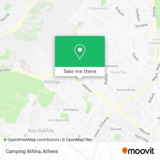 Camping Athina map