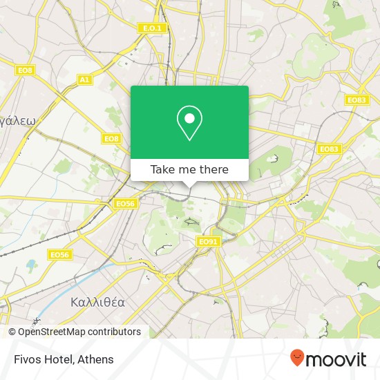 Fivos Hotel map