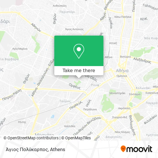 Άγιος Πολύκαρπος map