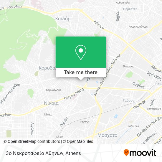 3ο Νεκροταφείο Αθηνών map