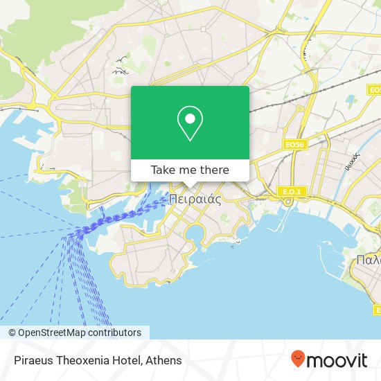 Piraeus Theoxenia Hotel map