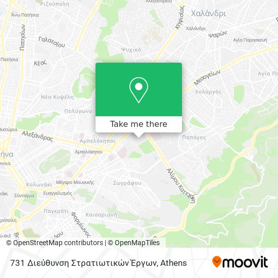 731 Διεύθυνση Στρατιωτικών Έργων map