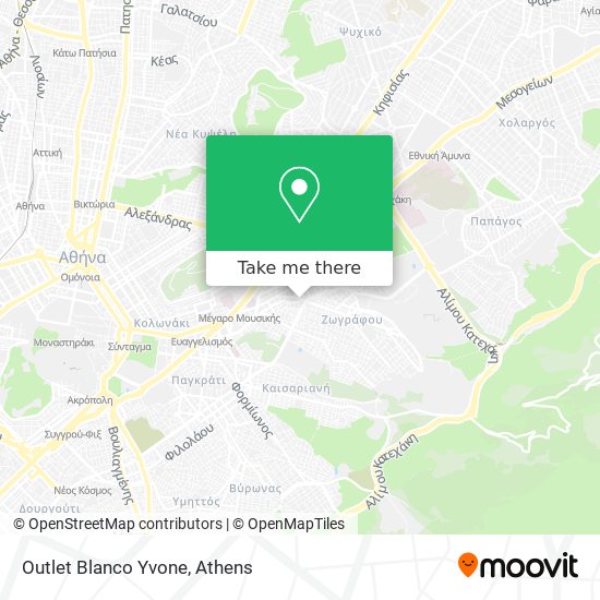 Outlet Blanco Yvone map